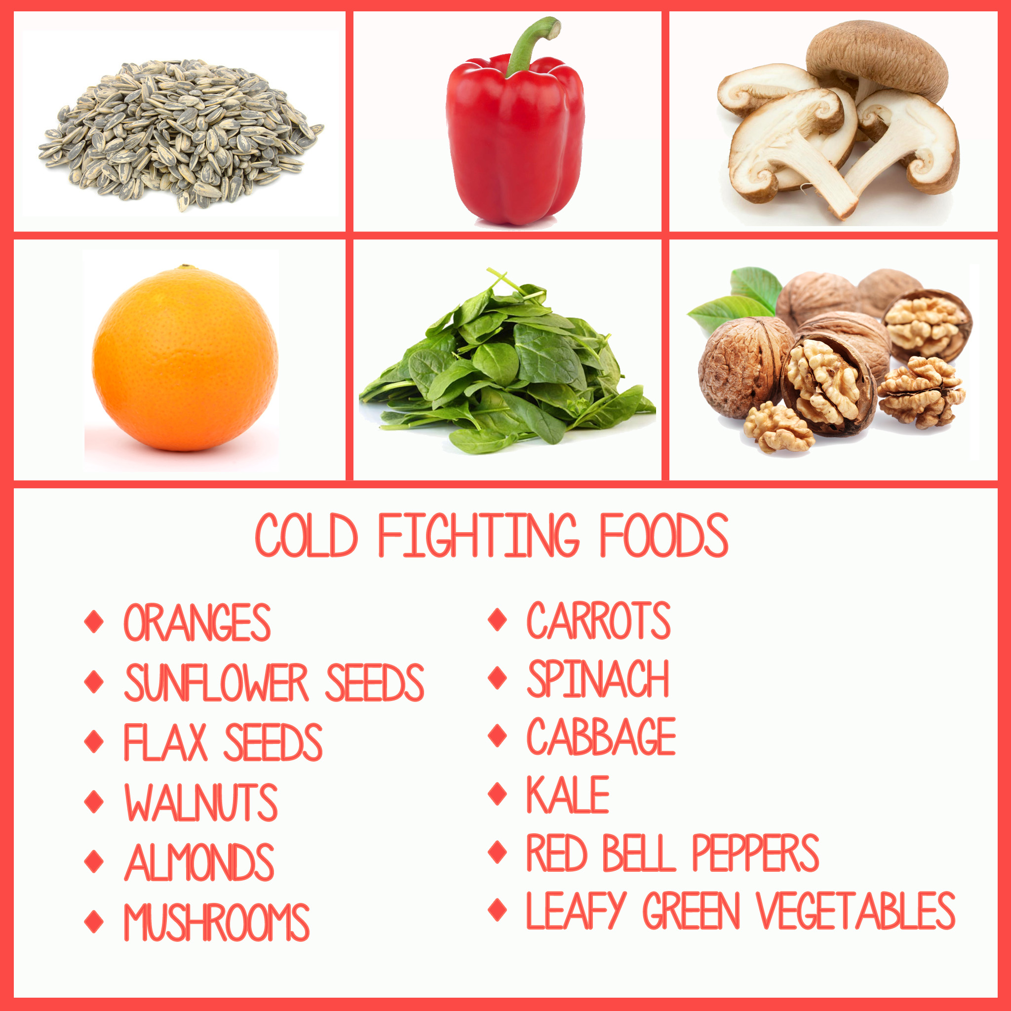 Nutrition tip! Feel a cold coming on?