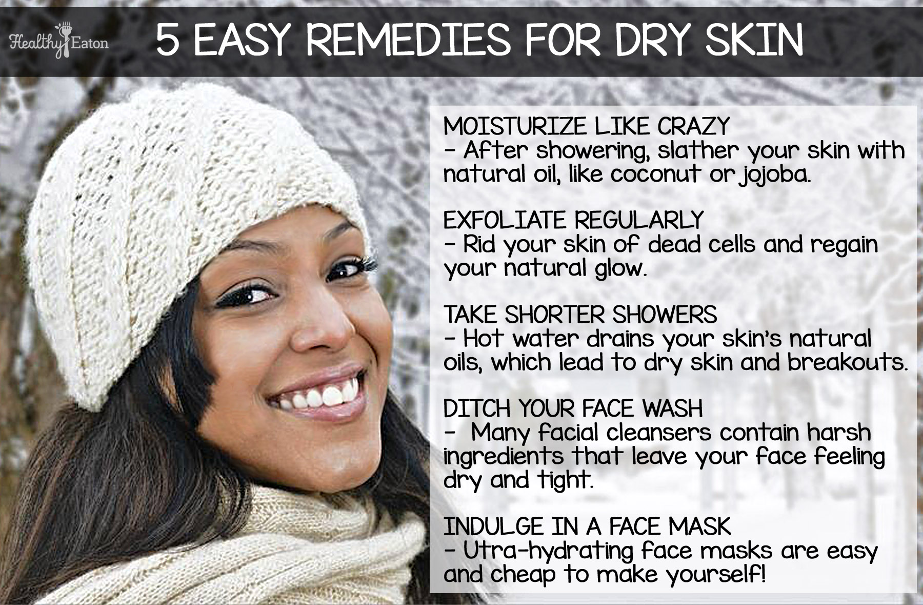 5 Easy Remedies for Dry Skin