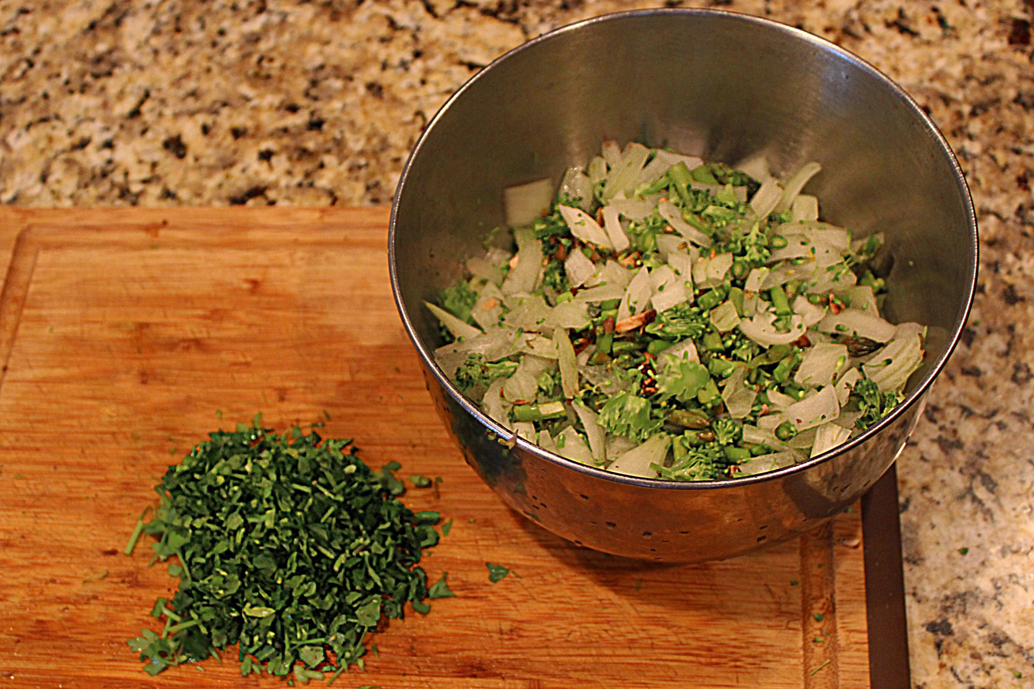 roasted spaghetti squash with herbs