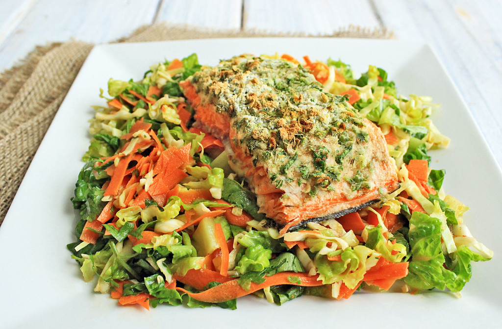 RECIPE: Coconut Herb Crusted Salmon