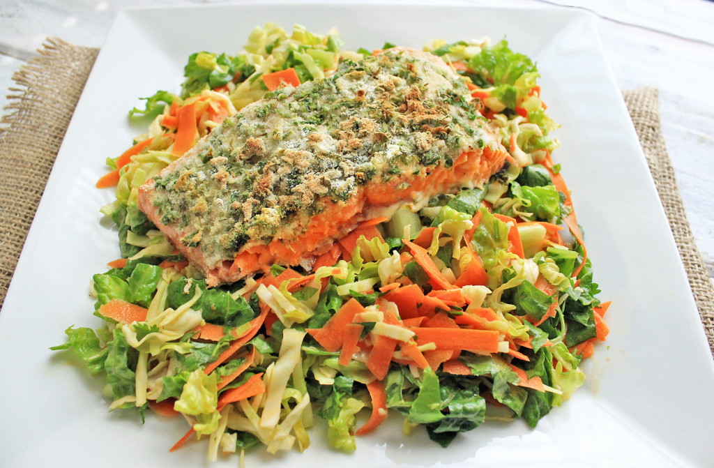 RECIPE: Coconut Herb Crusted Salmon