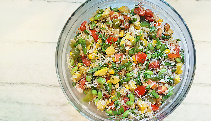 Summer Veggie Rice Bowl Recipe