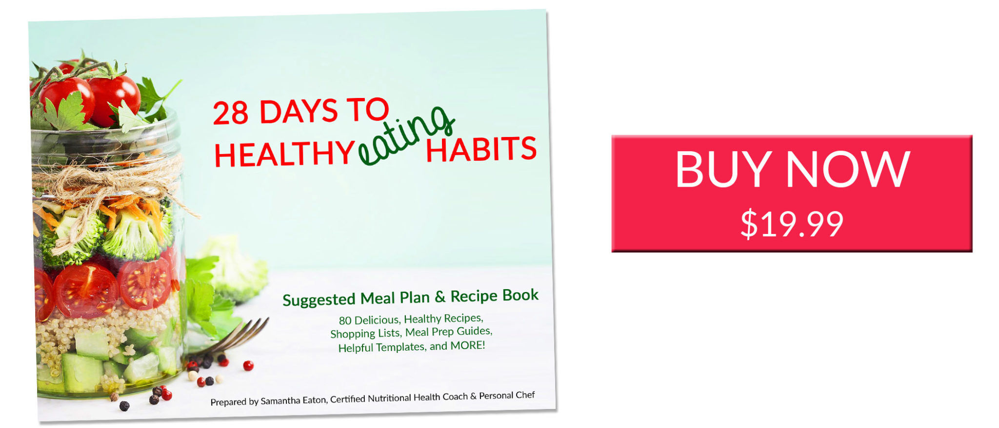 28 days to healthier eating habits recipe book buy now
