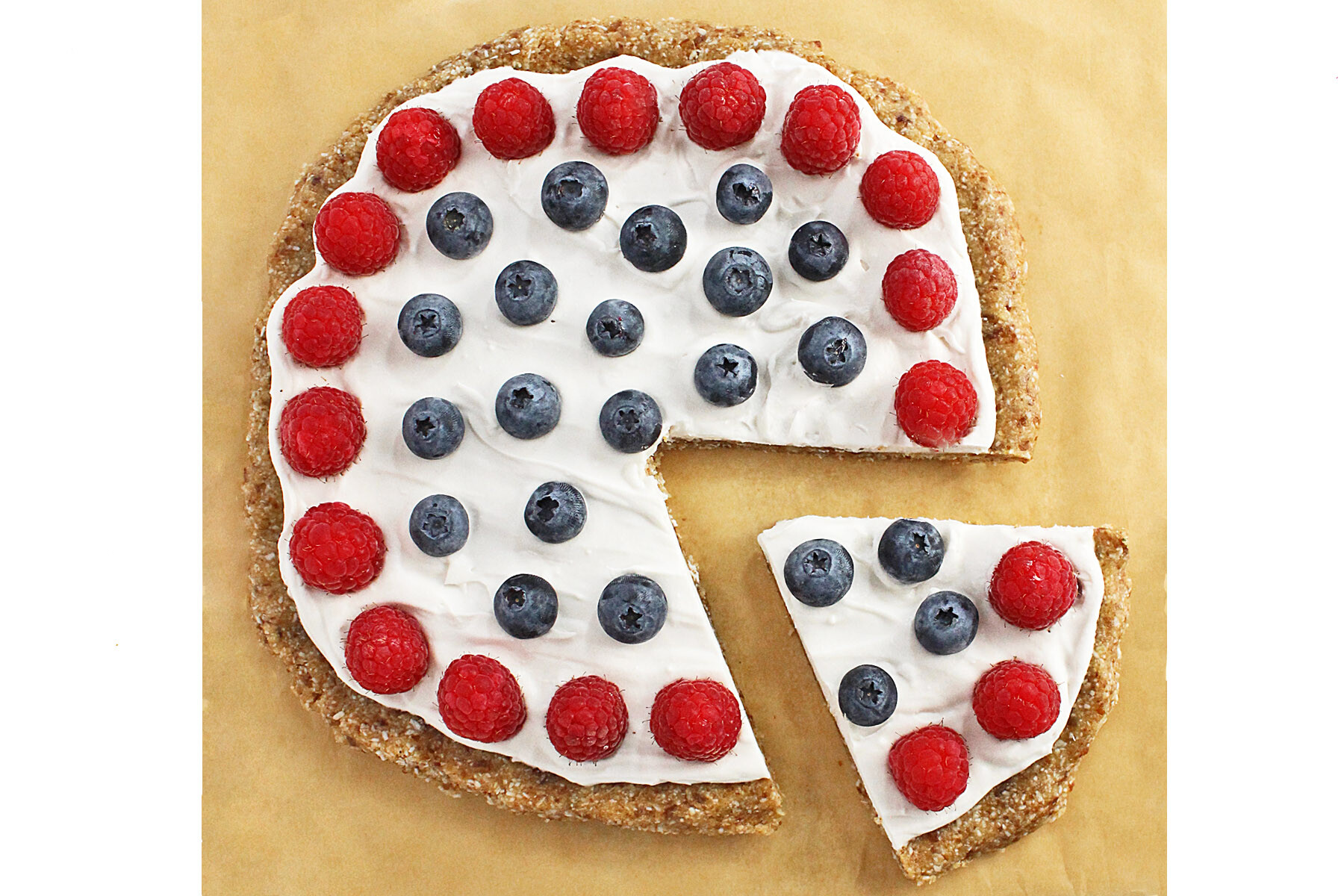 raw dessert pizza (paleo, vegan)